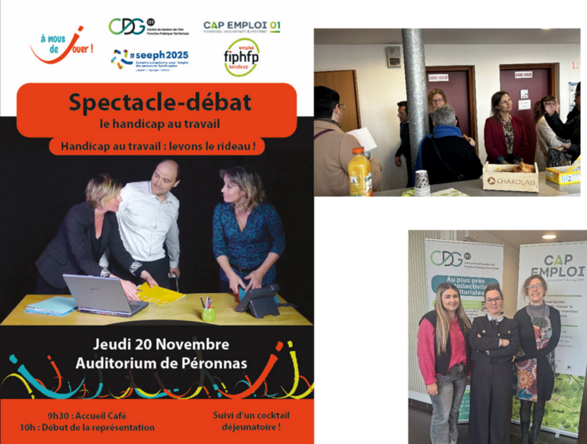 handicap au travail levons le rideau - Cap emploi 01